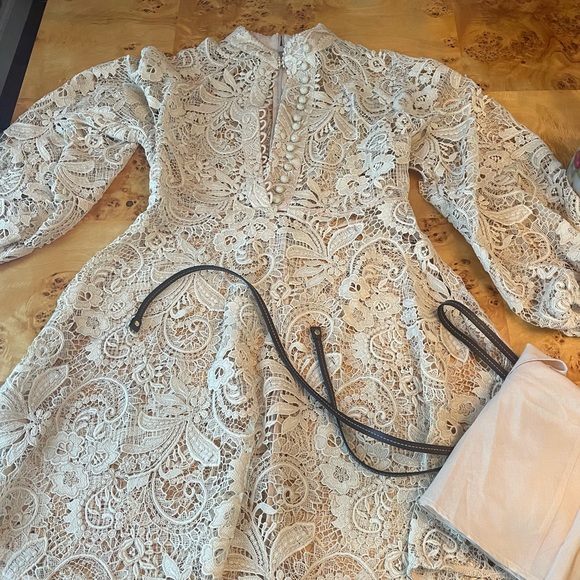 Zimmermann Waverly Lace Mini Dress Size 3 - Picture 5 of 5